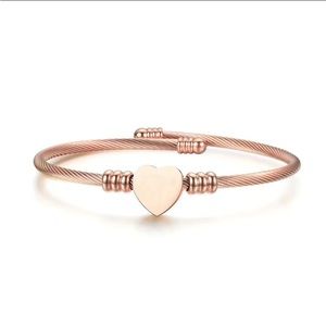 ❤️New Rose Gold Heart Bracelet
